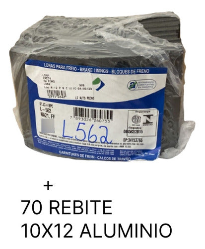 Lona Freio Vw 8150 8160 9150 - L562 + 70 Rebites