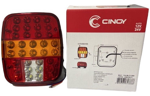 Lanterna Caminhao Universal Em Led 12-24v Marmitao - Cinoy