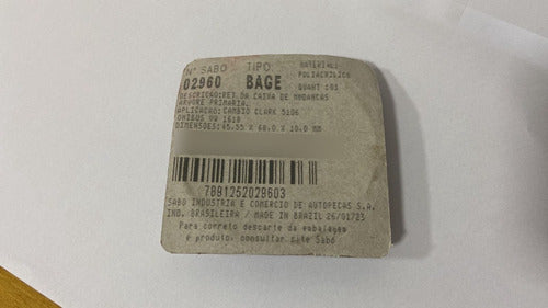 Retentor Da Caixa De Mudanças Sabo - 02960bage