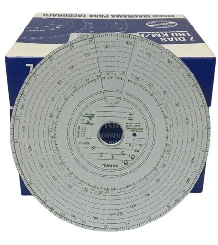 Disco Tacógrafo Semanal 180km/h Dml Dml006 - 10 Unidades