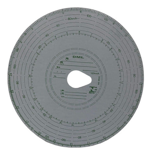 Disco Tacografo 125km/h Diario Dml-002 - Kit 6 Caixas