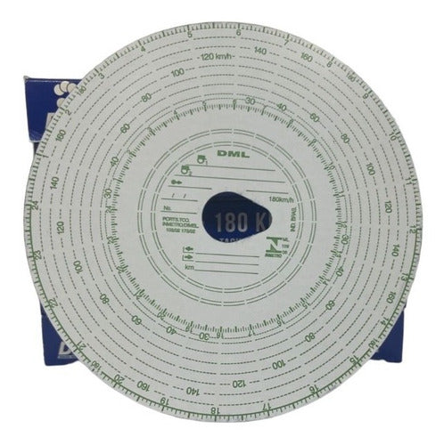 Disco Tacógrafo Diario 180km/h Dml Dml005 - 100 Unidades