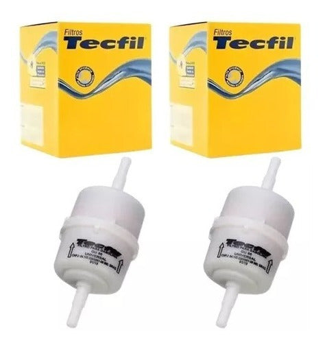 Kit 2 Filtros De Combustivel Gasolina P/ Carburador Gu86