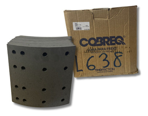 Jogo Lona Freio Carreta L638 4644t Cobreq